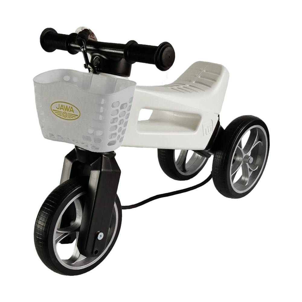 Bicicleta fara pedale 2 in 1 Funny Wheels Rider SuperSport Jawa White Exclusiv - 2