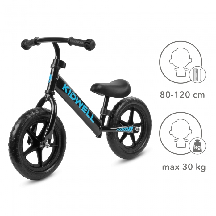 Bicicleta fara pedale Kidwell Rebel black - 4 | YEO