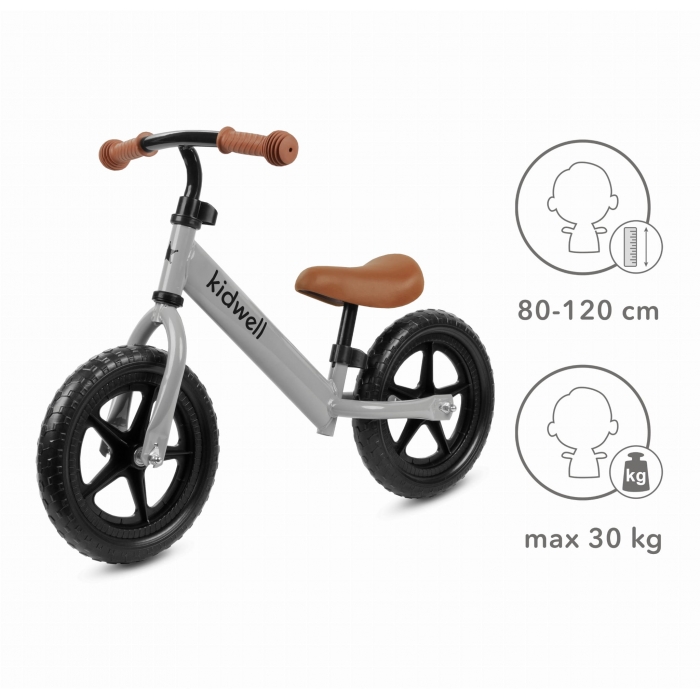 Bicicleta fara pedale Kidwell Rebel gray - 4 | YEO