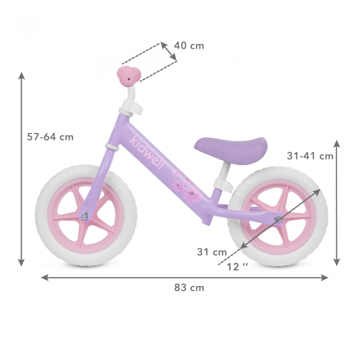 Bicicleta fara pedale Kidwell Rebel violet - 4 | YEO