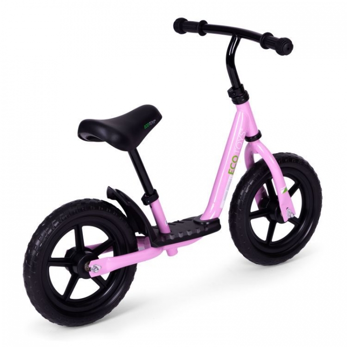 Bicicleta fara pedale EVA Ecotoys JT-BB-05 cu platforma si roti din spuma roz - 1 | YEO