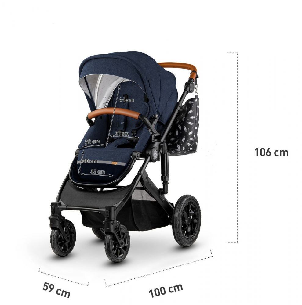 Carucior 3 in 1 Kinderkraft Prime Mink Pro Navy i-Size - 3 | YEO