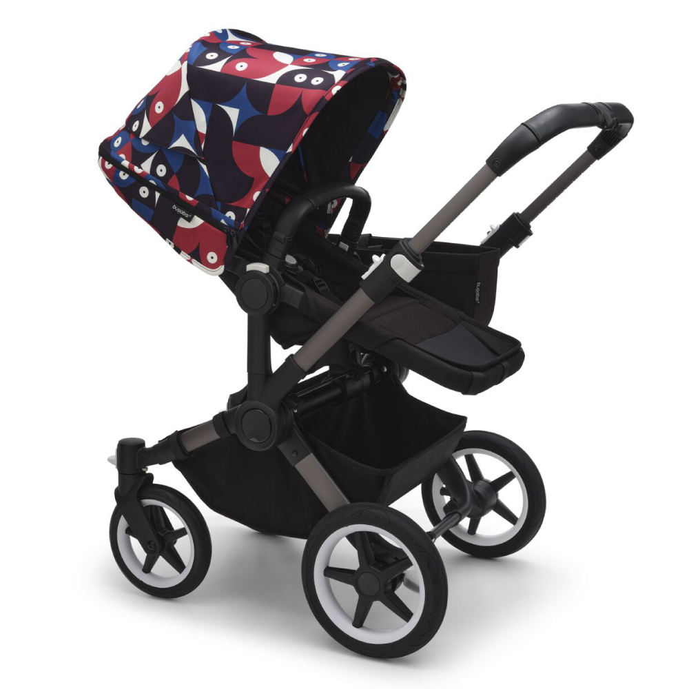 Capotina carucior Bugaboo Donkey 5 Animal explorer red blue