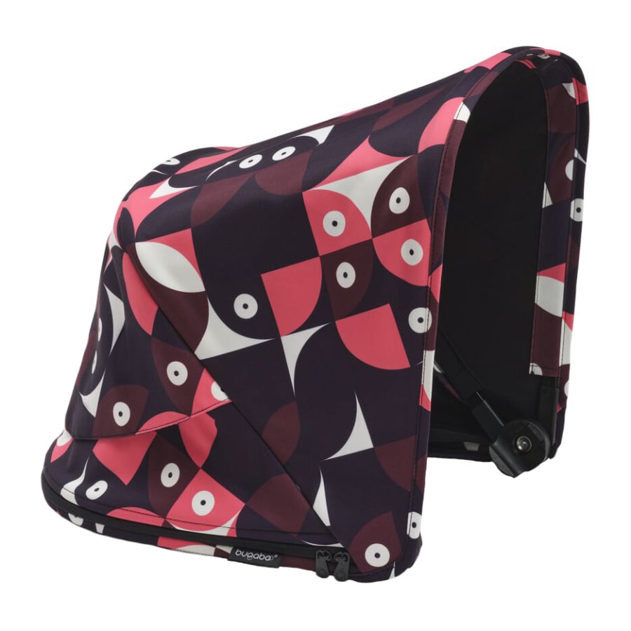 Capotina carucior Bugaboo Fox 3 Lynx Animal Explorer pink red - 2