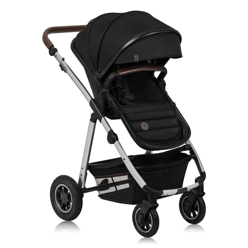 Carucior 2 in 1 Lionelo Amber reversibil negru - 2