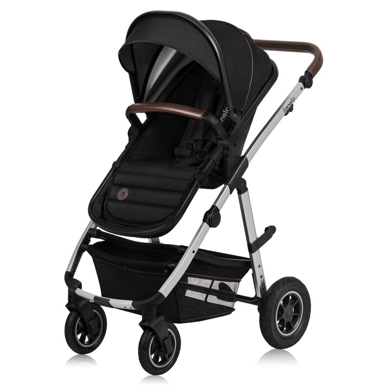 Carucior 2 in 1 Lionelo Amber reversibil negru - 3