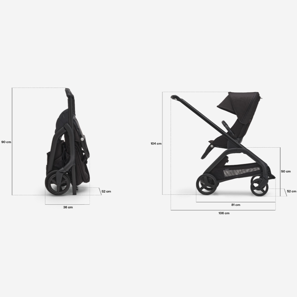 Carucior Bugaboo Dragonfly black desert taupe - 6