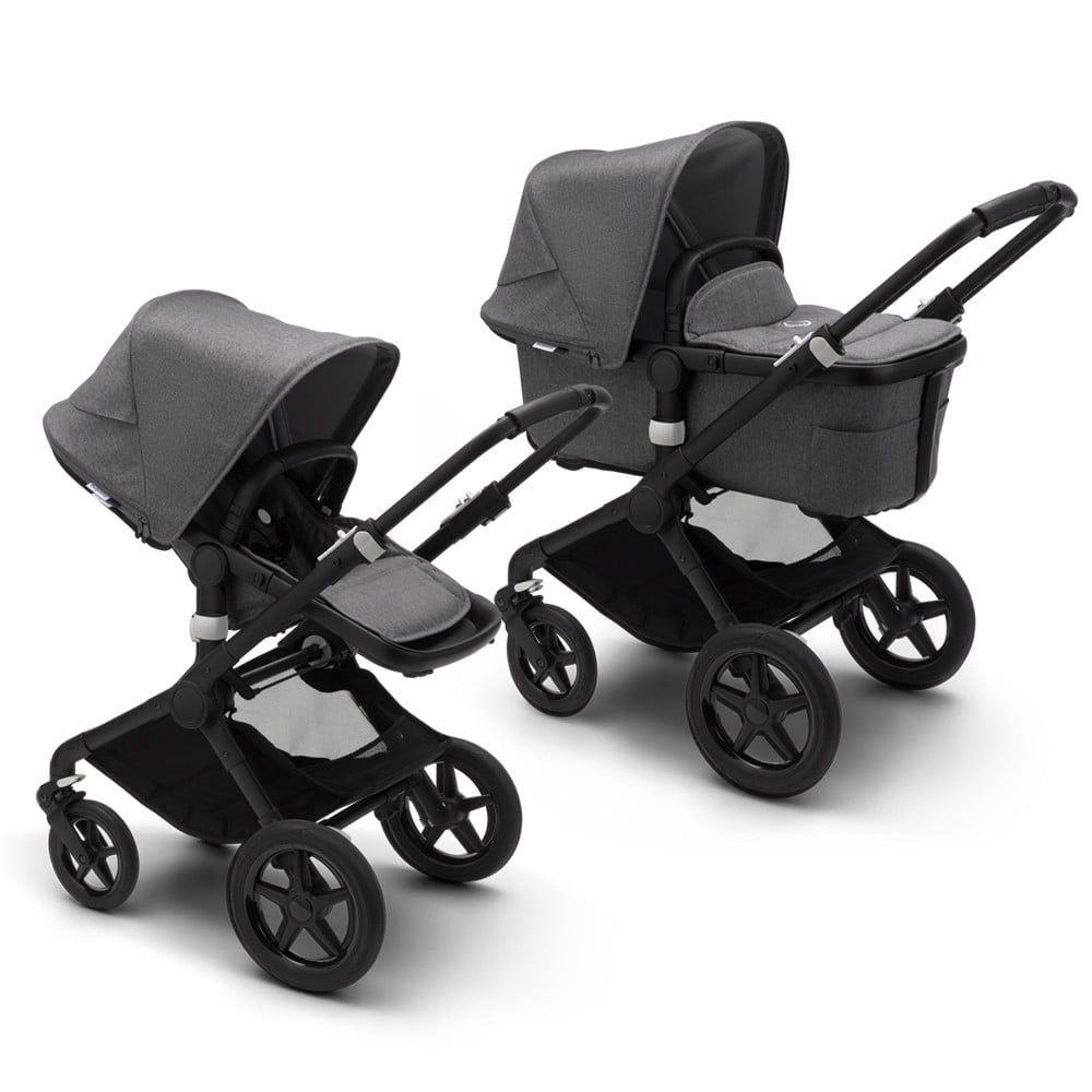 Carucior 2 in 1 Bugaboo Fox 2 Complete black grey melange - 3