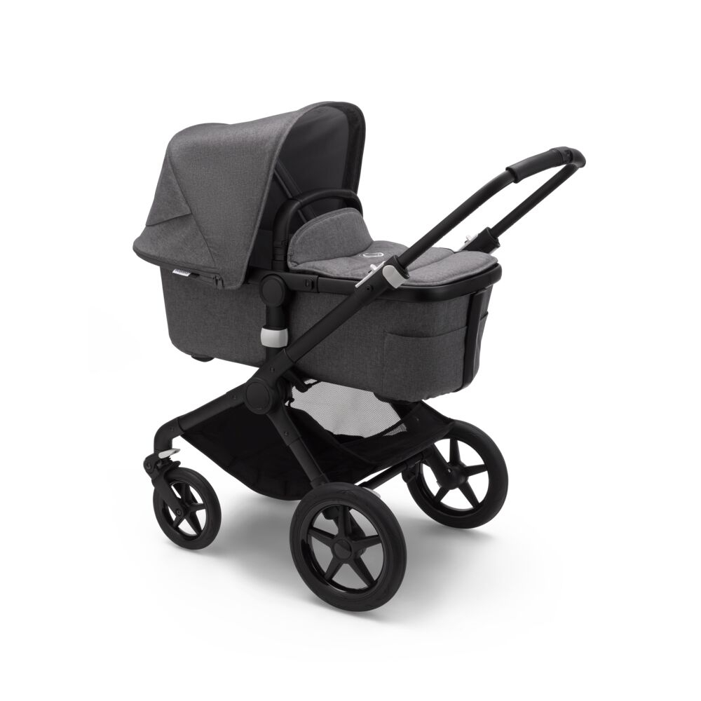 Carucior 2 in 1 Bugaboo Fox 2 Complete black grey melange - 1