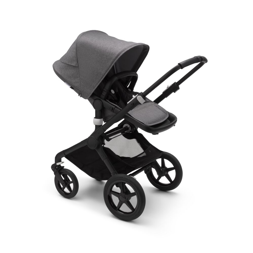 Carucior 2 in 1 Bugaboo Fox 2 Complete black grey melange - 2