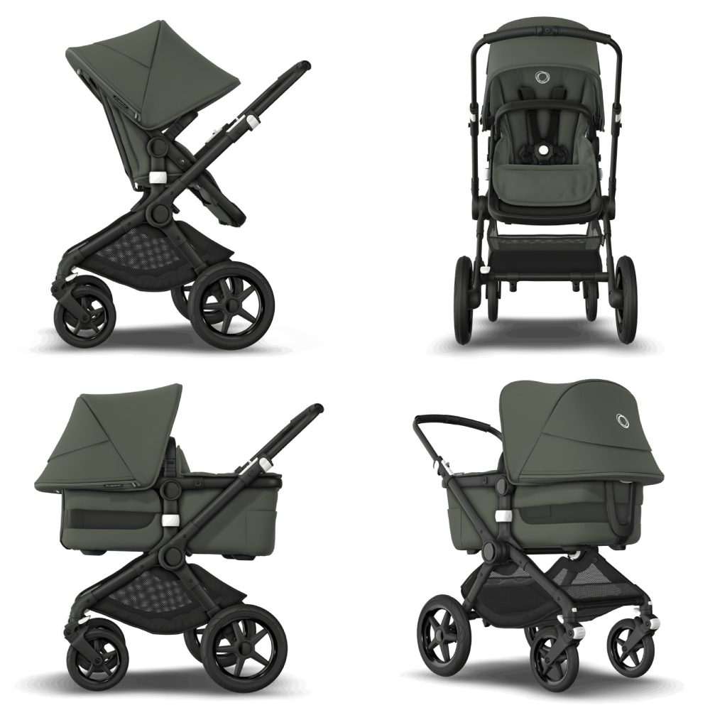 Carucior 2 in 1 Bugaboo Fox 3 black forest green - 1