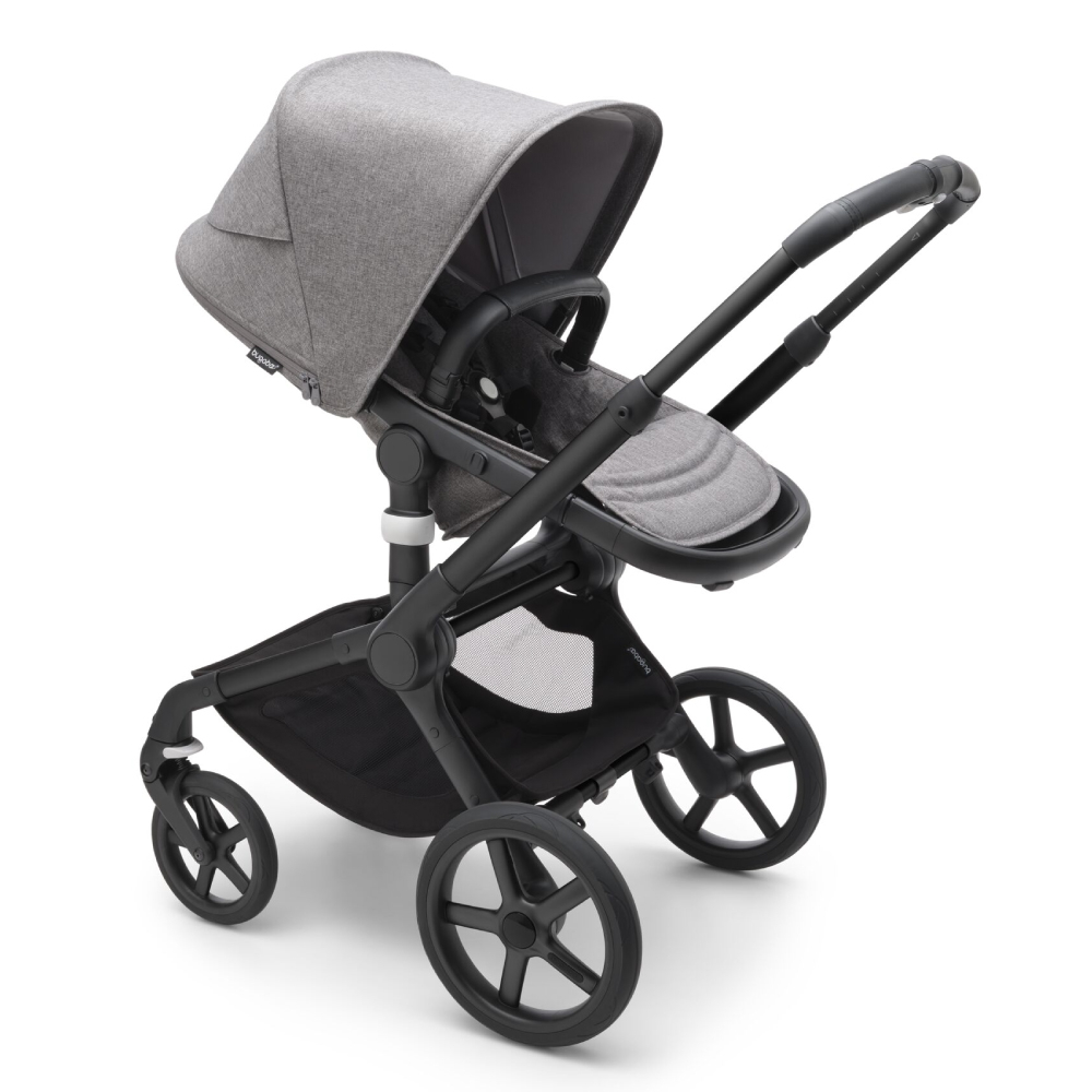 Carucior 2 in 1 Bugaboo Fox 5 black grey melange - 2