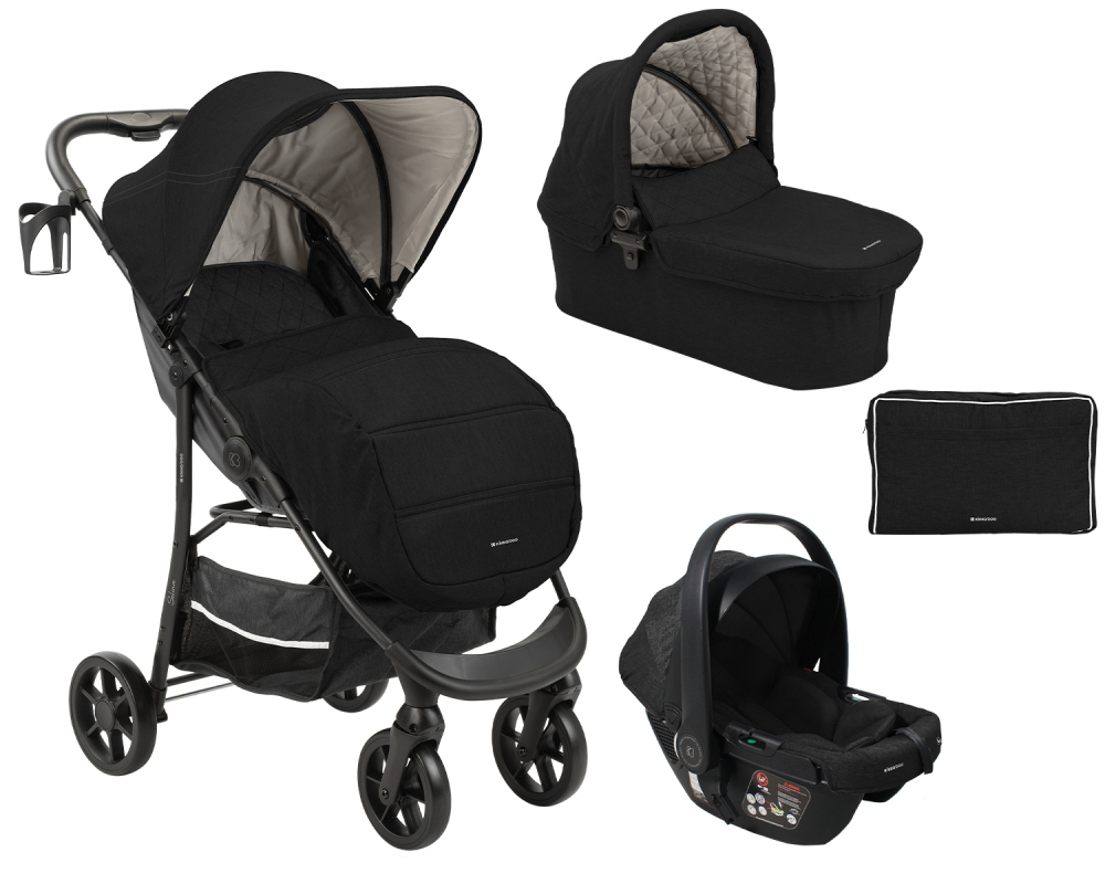 Carucior modular 3in1 KikkaBoo Selina Black 2024 - 4