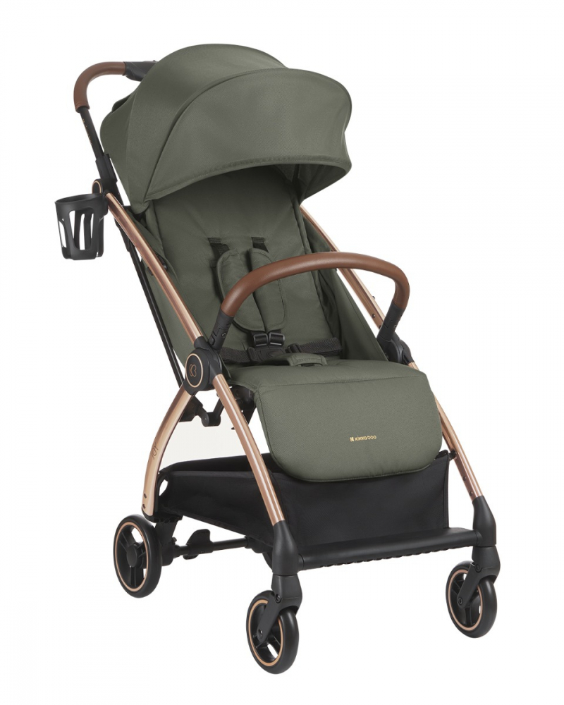 Carucior sport cu pliere automata autofold KikkaBoo Joy Army Green - 6