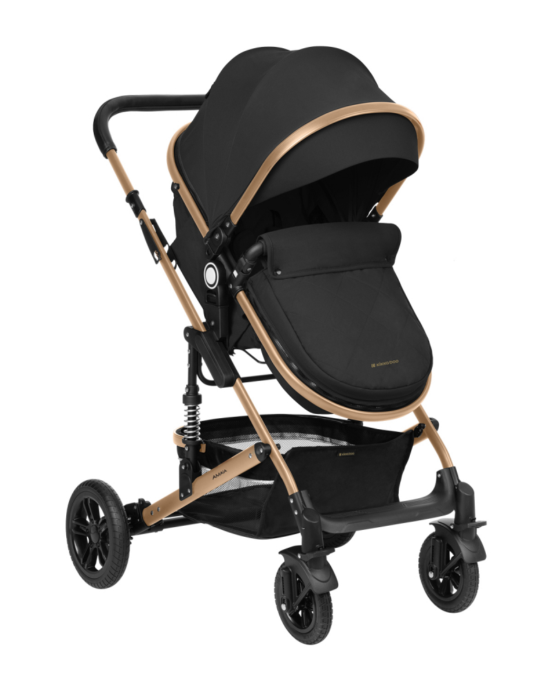 Carucior transformabil KikkaBoo 3 in 1 Amaia Black 2024 - 6