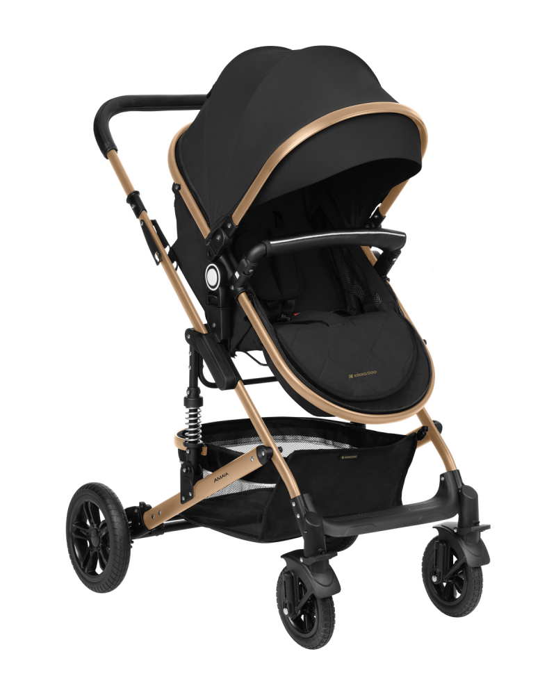 Carucior transformabil KikkaBoo 3 in 1 Amaia Black 2024 - 8