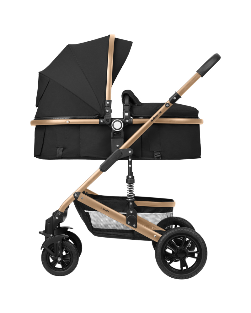 Carucior transformabil KikkaBoo 3 in 1 Amaia Black 2024 - 10