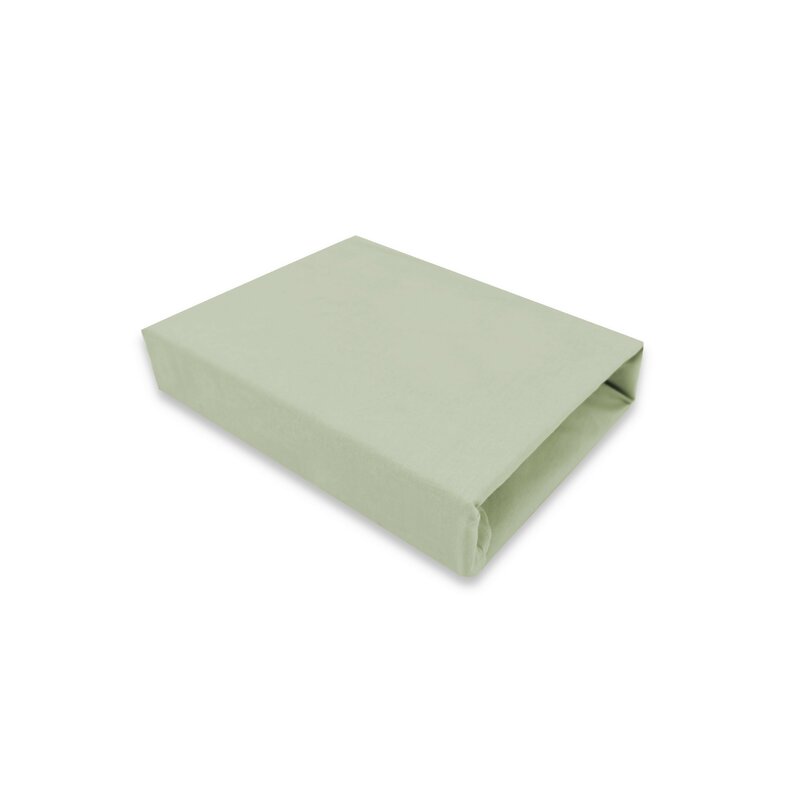 Cearceaf cu elastic MimiNu Jerse 140x70 cm olive - 1 | YEO