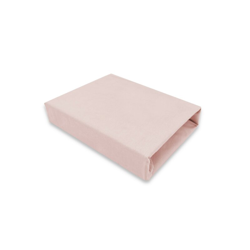 Cearceaf cu elastic MimiNu jerse 140x70 cm powder pink - 1 | YEO