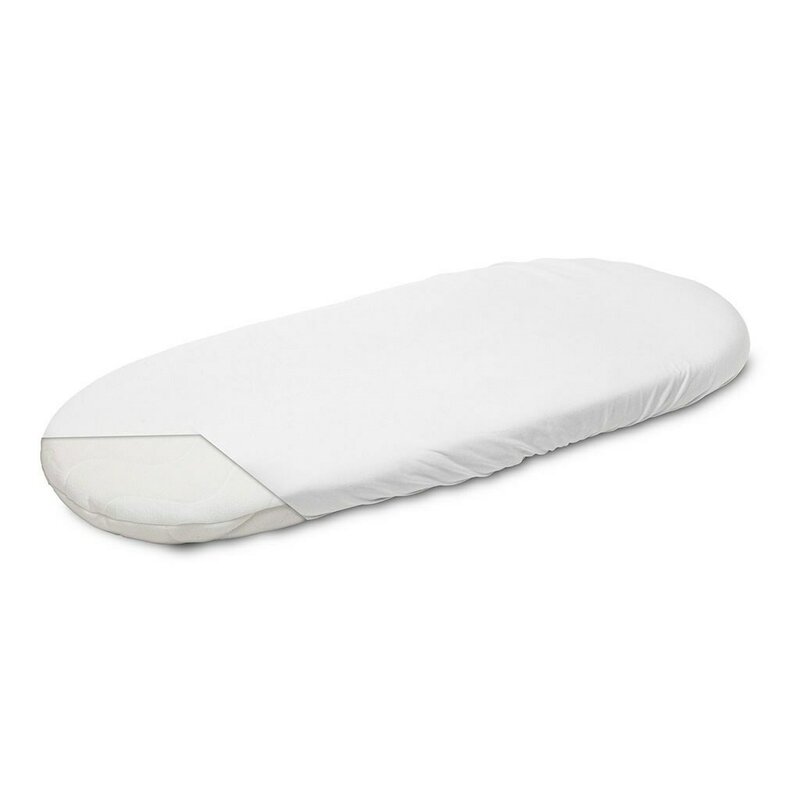 Cearceaf cu elastic New Baby pentru landou 35 x 75 cm White