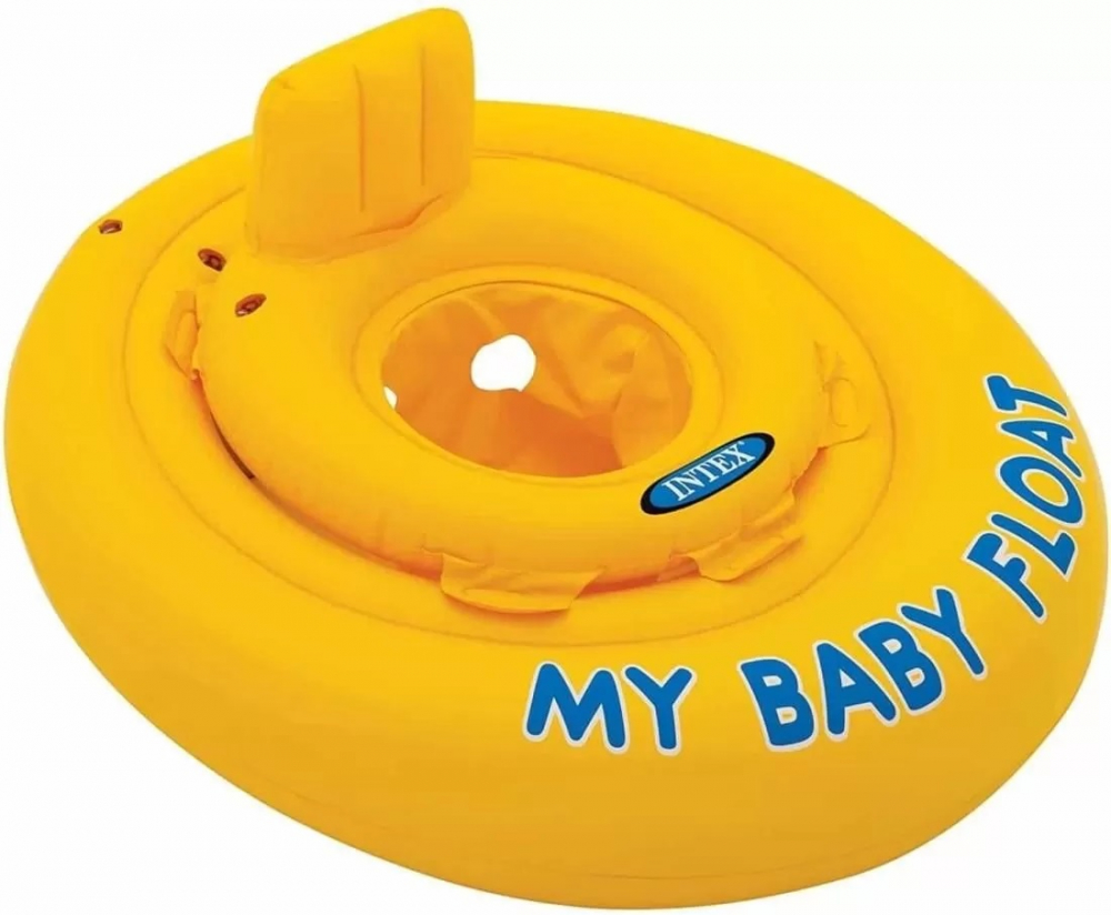 Colac gonflabil pentru inot bebelusi My Baby Float 70 cm galben - 1 | YEO