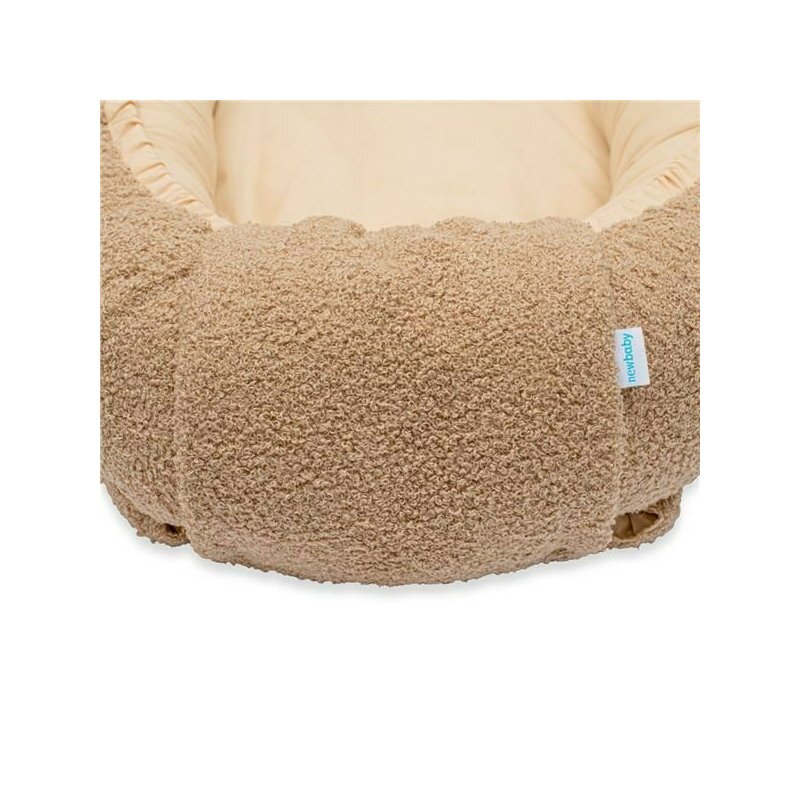 Cosulet bebelus New Baby 80x50 cm Baby Nest dark beige - 2 | YEO