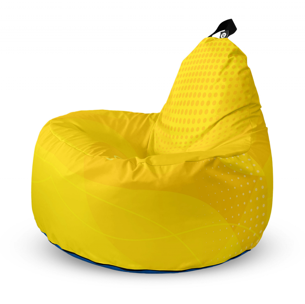 Fotoliu Updeco Puf Bean Bag tip Big Chill abstract galben - 4