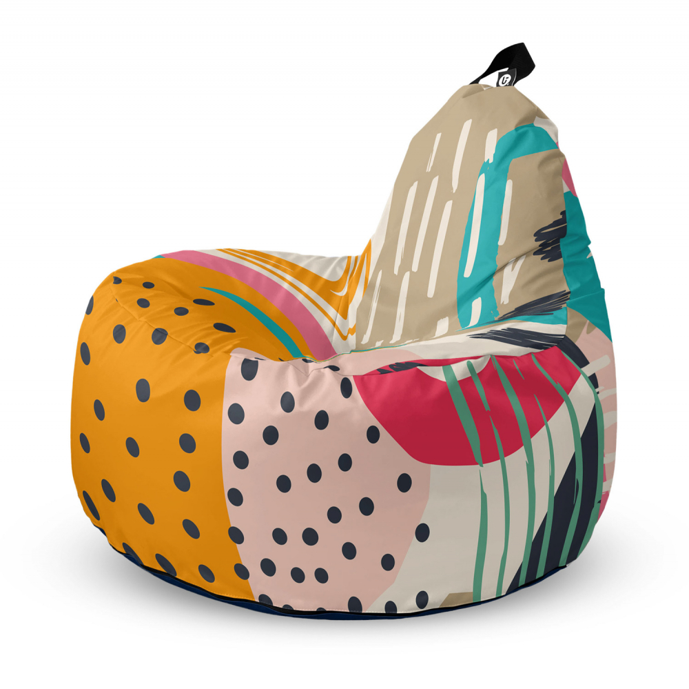 Fotoliu Updeco Puf Bean Bag tip Big Chill abstract passionfruit - 4