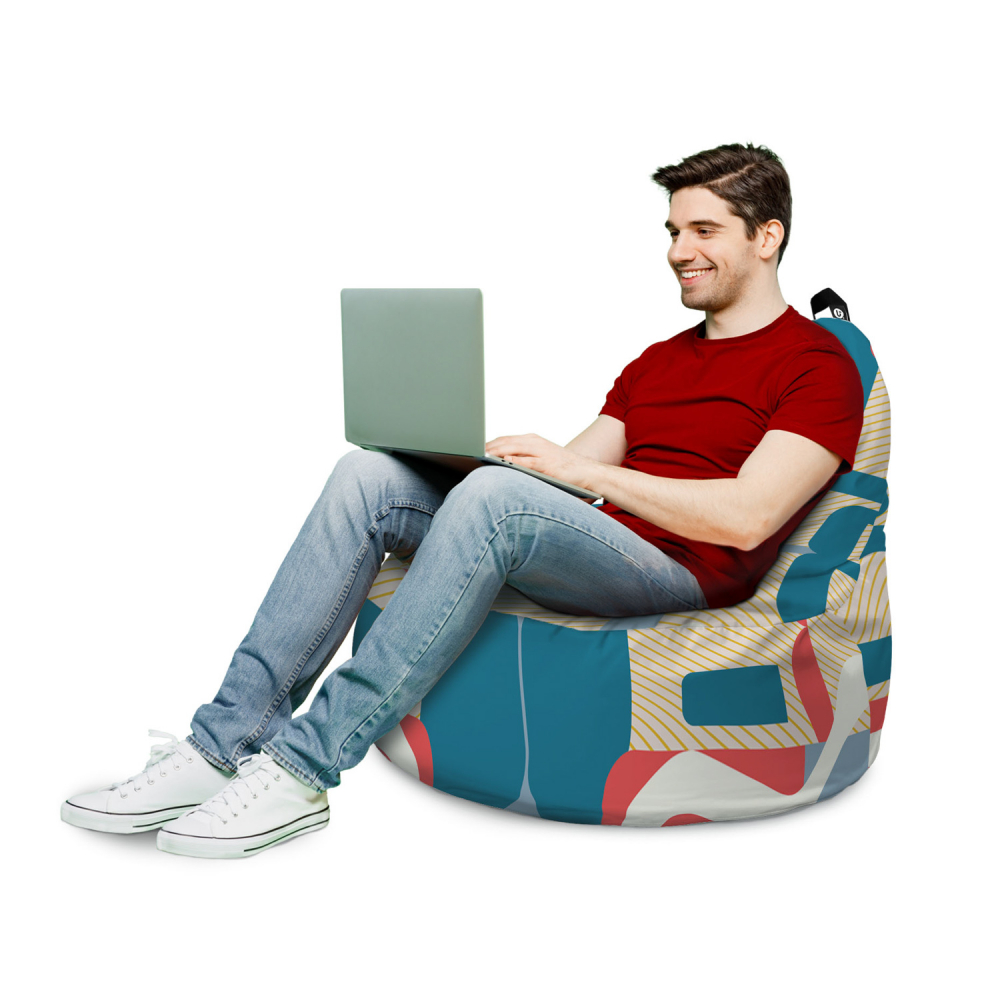 Fotoliu Updeco Puf Bean Bag tip Big Chill arcade albastru - 2