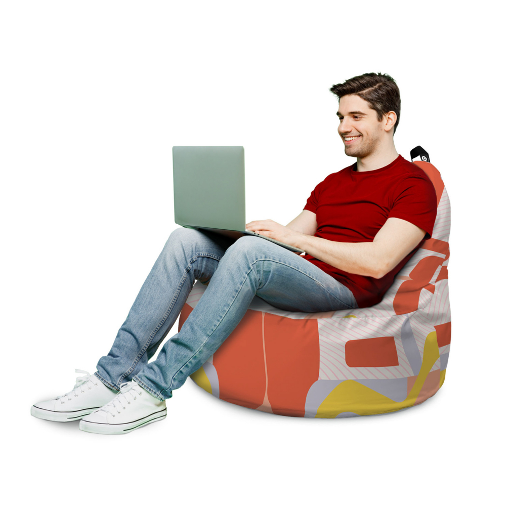 Fotoliu Updeco Puf Bean Bag tip Big Chill arcade rosu - 2