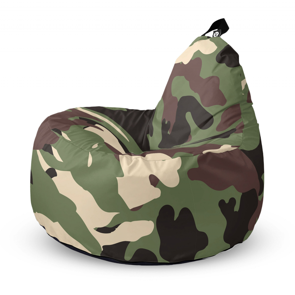 Fotoliu Updeco Puf Bean Bag tip Big Chill camuflaj armata - 4