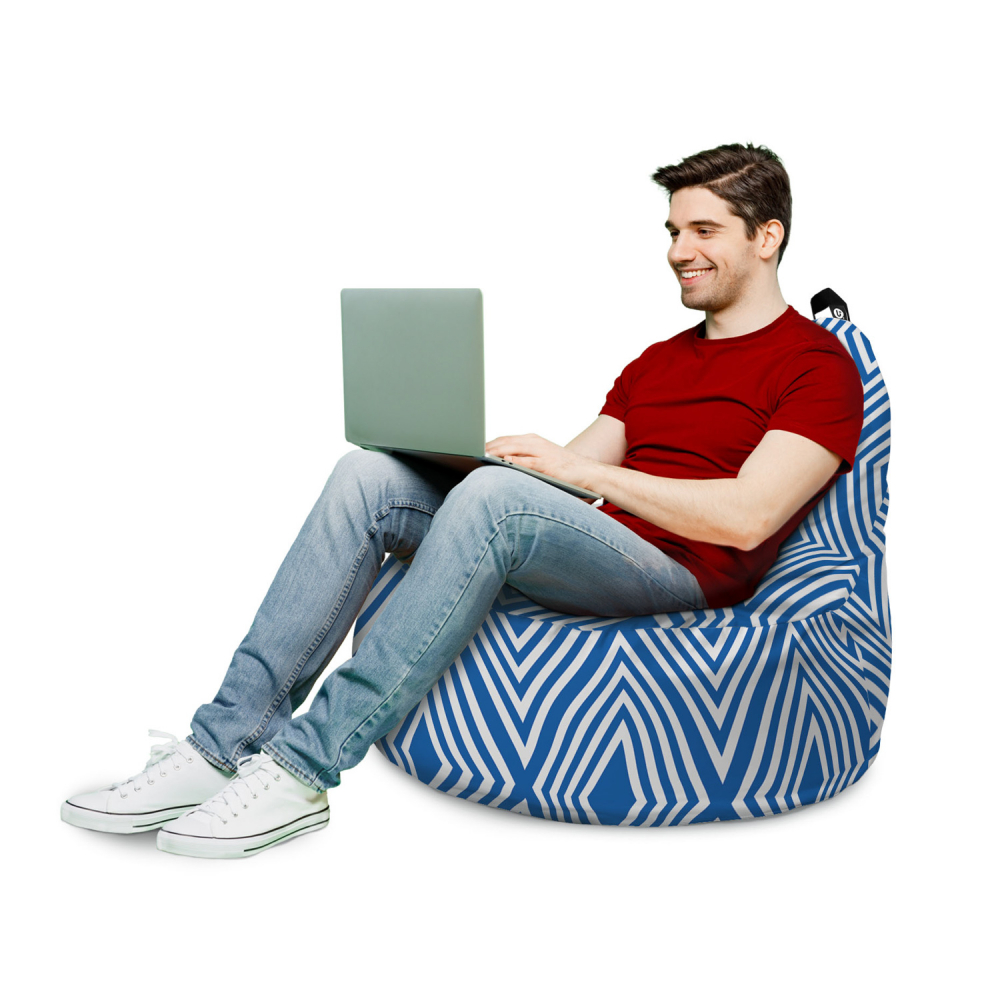 Fotoliu Updeco Puf Bean Bag tip Big Chill diamond blue - 2