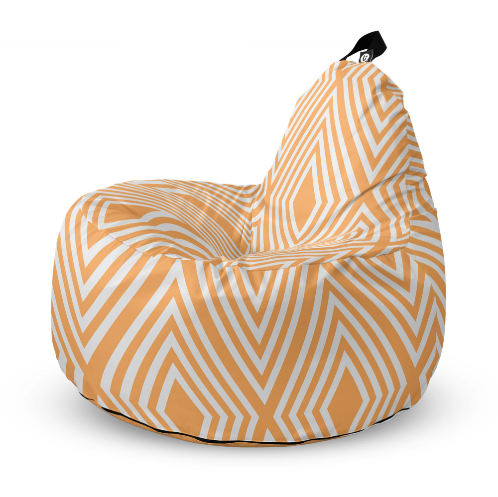 Fotoliu Updeco Puf Bean Bag tip Big Chill diamond orange - 4