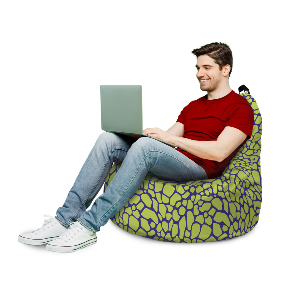 Fotoliu Updeco Puf Bean Bag tip Big Chill giraffe green - 2