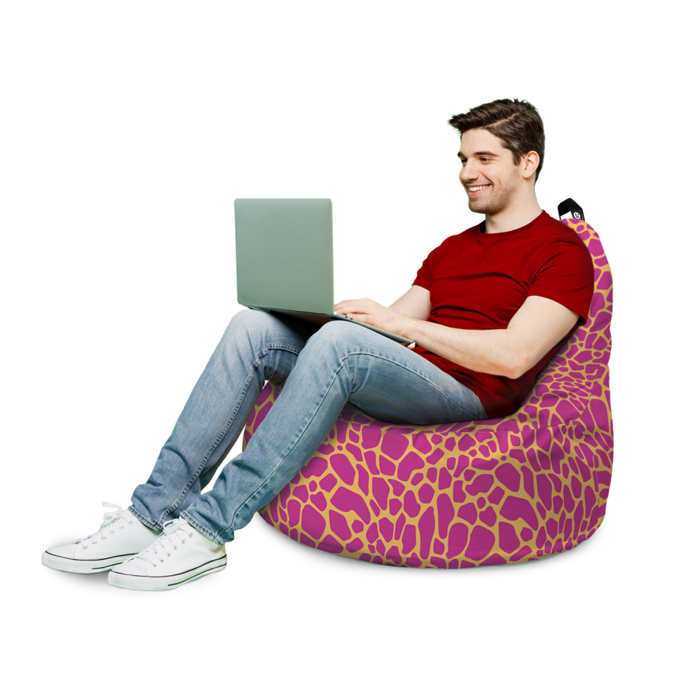 Fotoliu Updeco Puf Bean Bag tip Big Chill giraffe pink - 2