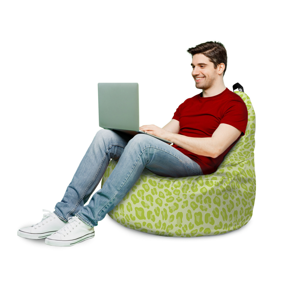 Fotoliu Updeco Puf Bean Bag tip Big Chill leopard green - 2