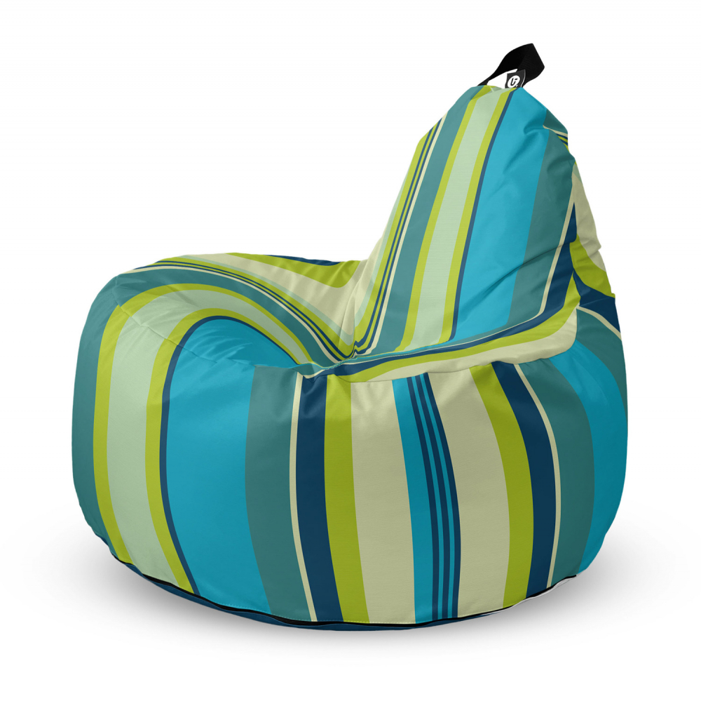 Fotoliu Updeco Puf Bean Bag tip Big Chill marinha mint - 4