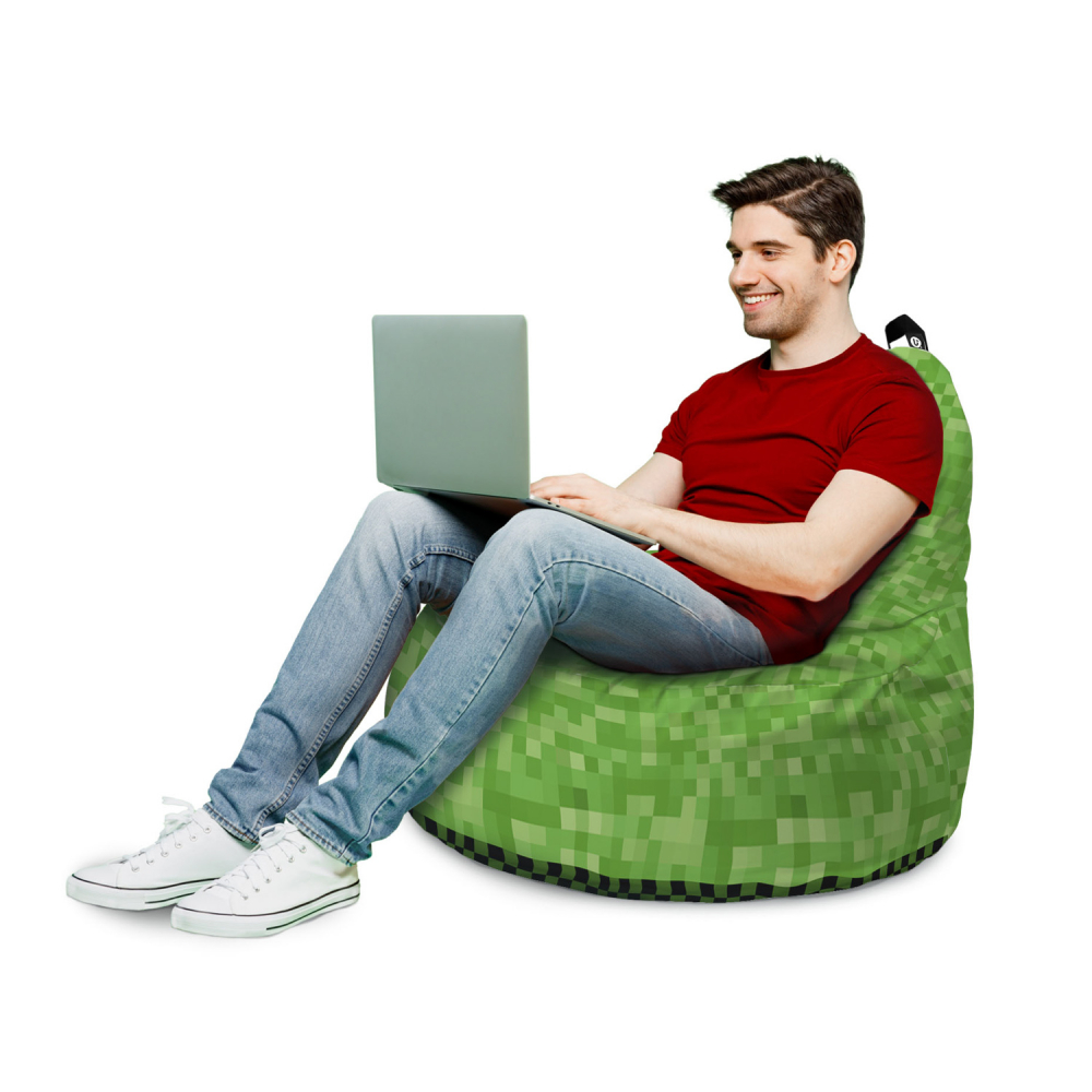 Fotoliu Updeco Puf Bean Bag tip Big Chill minecraft creeper - 2