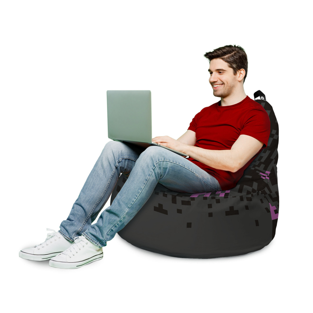 Fotoliu Updeco Puf Bean Bag tip Big Chill minecraft enderman - 2