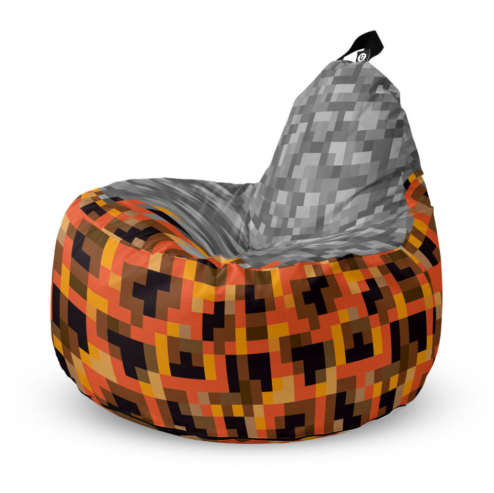 Fotoliu Updeco Puf Bean Bag tip Big Chill minecraft piatra magma - 4