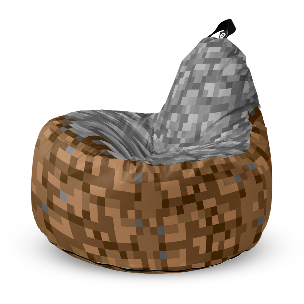 Fotoliu Updeco Puf Bean Bag tip Big Chill minecraft piatra pamant - 4