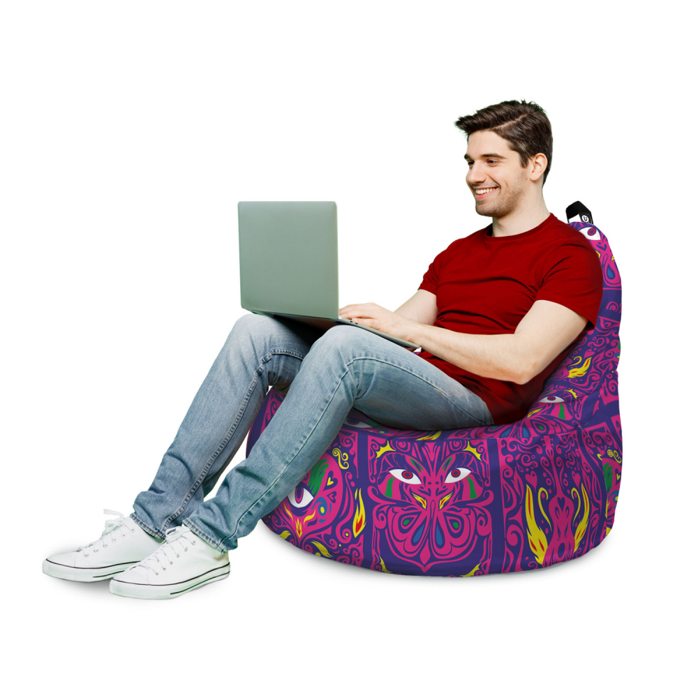 Fotoliu Updeco Puf Bean Bag tip Big Chill psihedelic - 2 | YEO