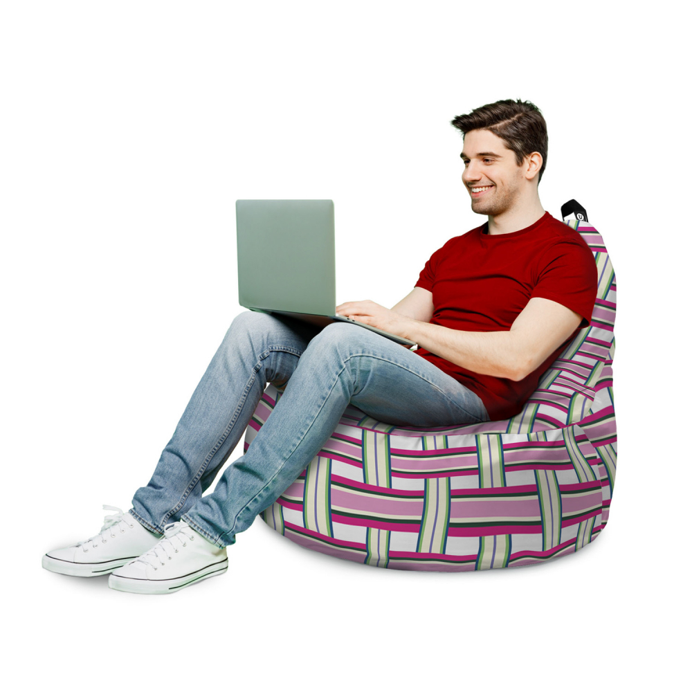 Fotoliu Updeco Puf Bean Bag tip Big Chill raspberry and kiwi - 2 | YEO