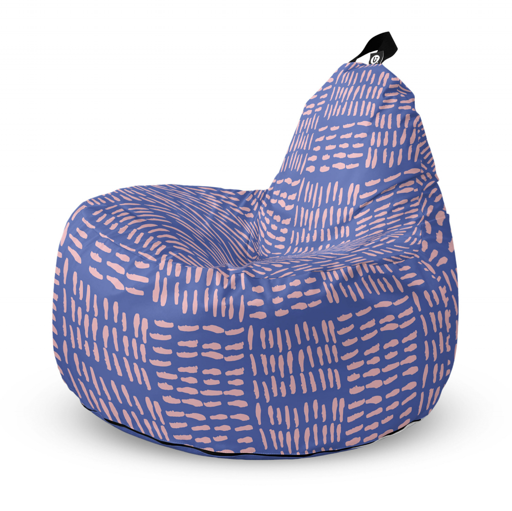 Fotoliu Updeco Puf Bean Bag tip Big Chill striped pattern - 4