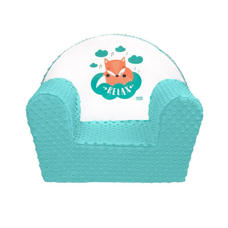 Fotoliu din burete New Baby din tesatura minky Fox Mint - 5