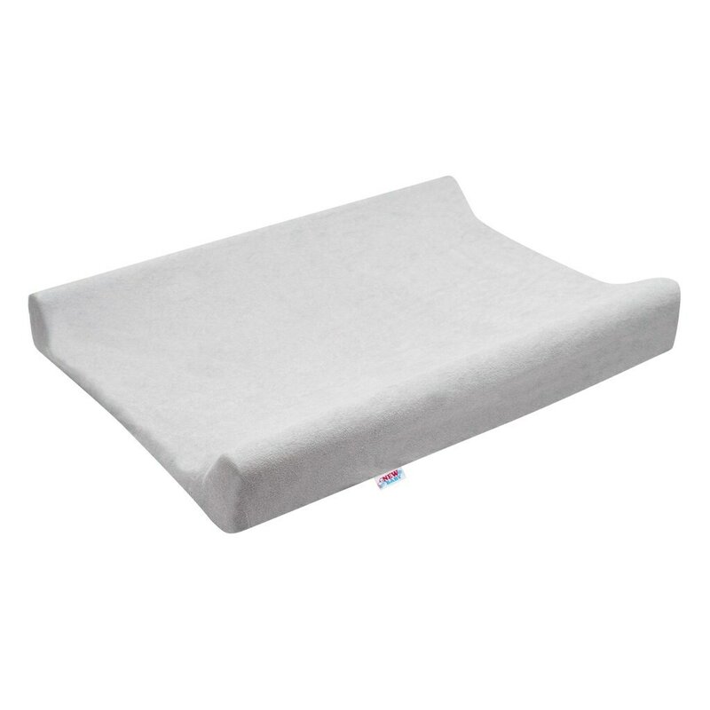 Husa New Baby pentru saltea de infasat 50x70 cm cu banda elastica Bumbac terry grey - 2 | YEO