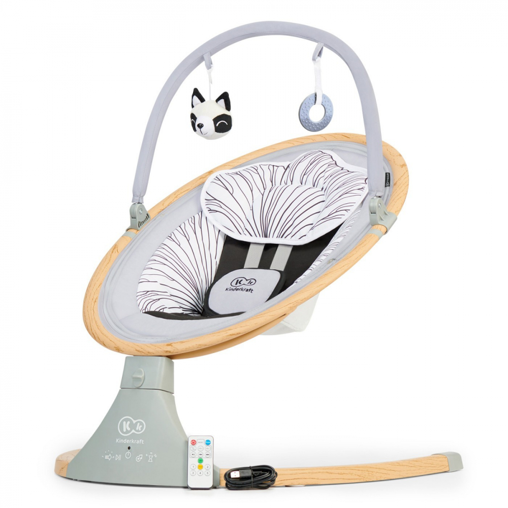 Leagan electric 2 in 1 Kinderkraft Lumi grey - 7