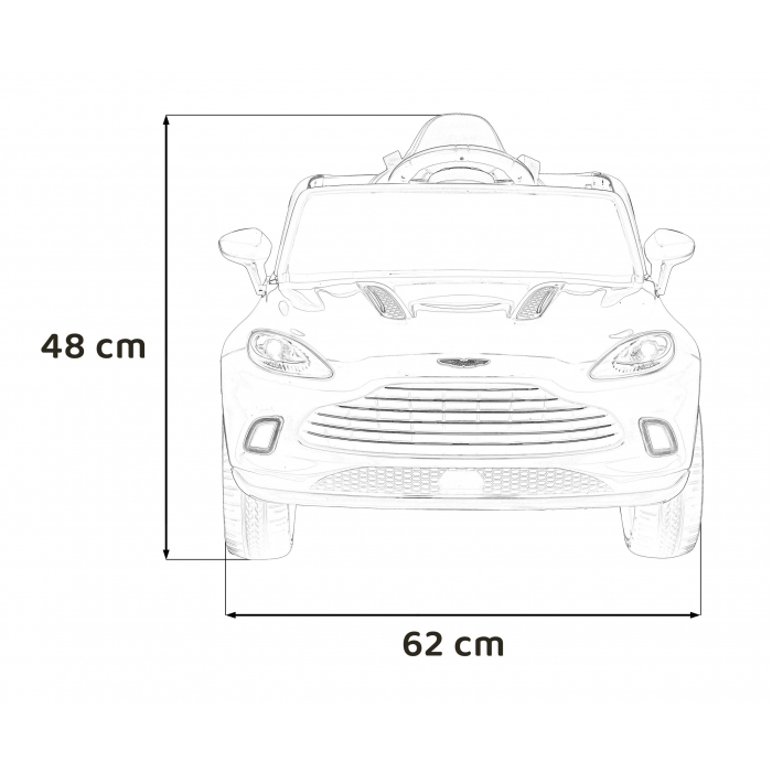 Masinuta electrica cu telecomanda Aston Martin DBX negru 100W - 9