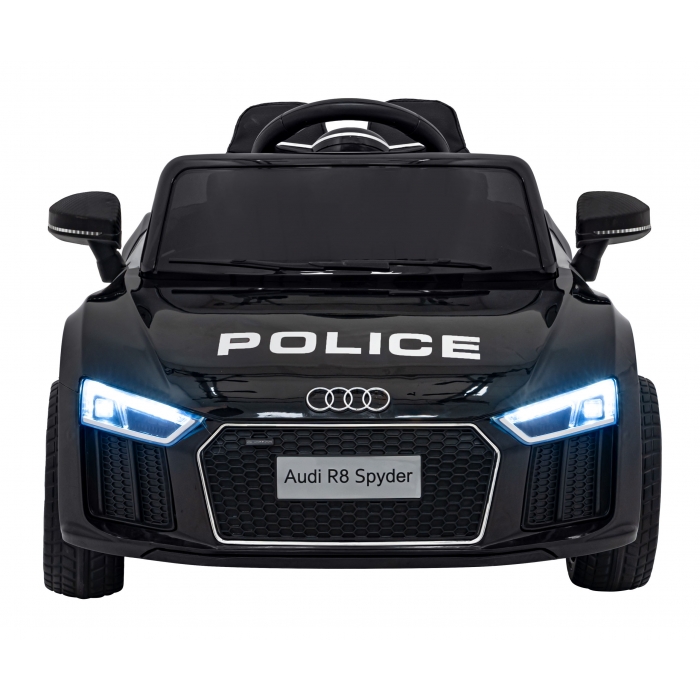 Masinuta electrica cu telecomanda Audi R8 Police negru - 3