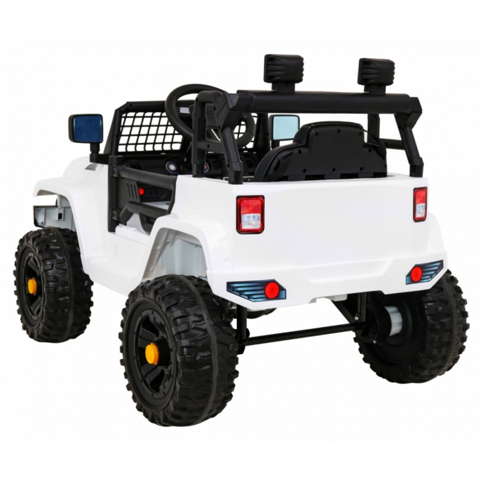 Masinuta electrica cu telecomanda Jeep Dark Night alb - 7